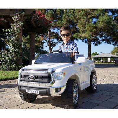 Licensed Toyota Tundra Ride-On Truck Car, 12V Battery Powered Electric 4 Wheels Kids Toys w/ Remote Control, Foot Pedal, Music