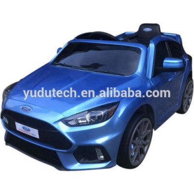 Painting Blue Licensed Ford Focus RS 12V Children's Battery Operated Ride On Car