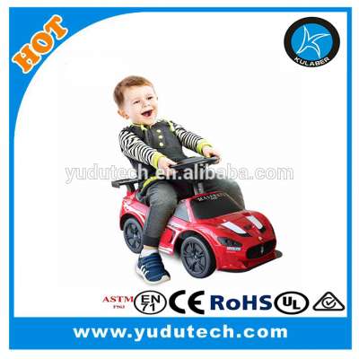 Licensed Maserati Gran Cabrio FTF car type 4 wheel scooter pushing ride on toy and baby Walker and Foot to floor car