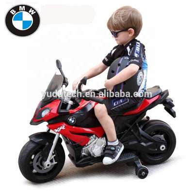 Kids Ride On Motorcycle Licensed BMW 12V Battery Powered Toy w/Training Wheel