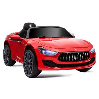 Licensed Maserati Ride on Car, 12V Rechargeable Battery Powered Electric Car w/ 2 Motors, Parental Remote Control